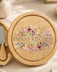personalised printed cheese board
