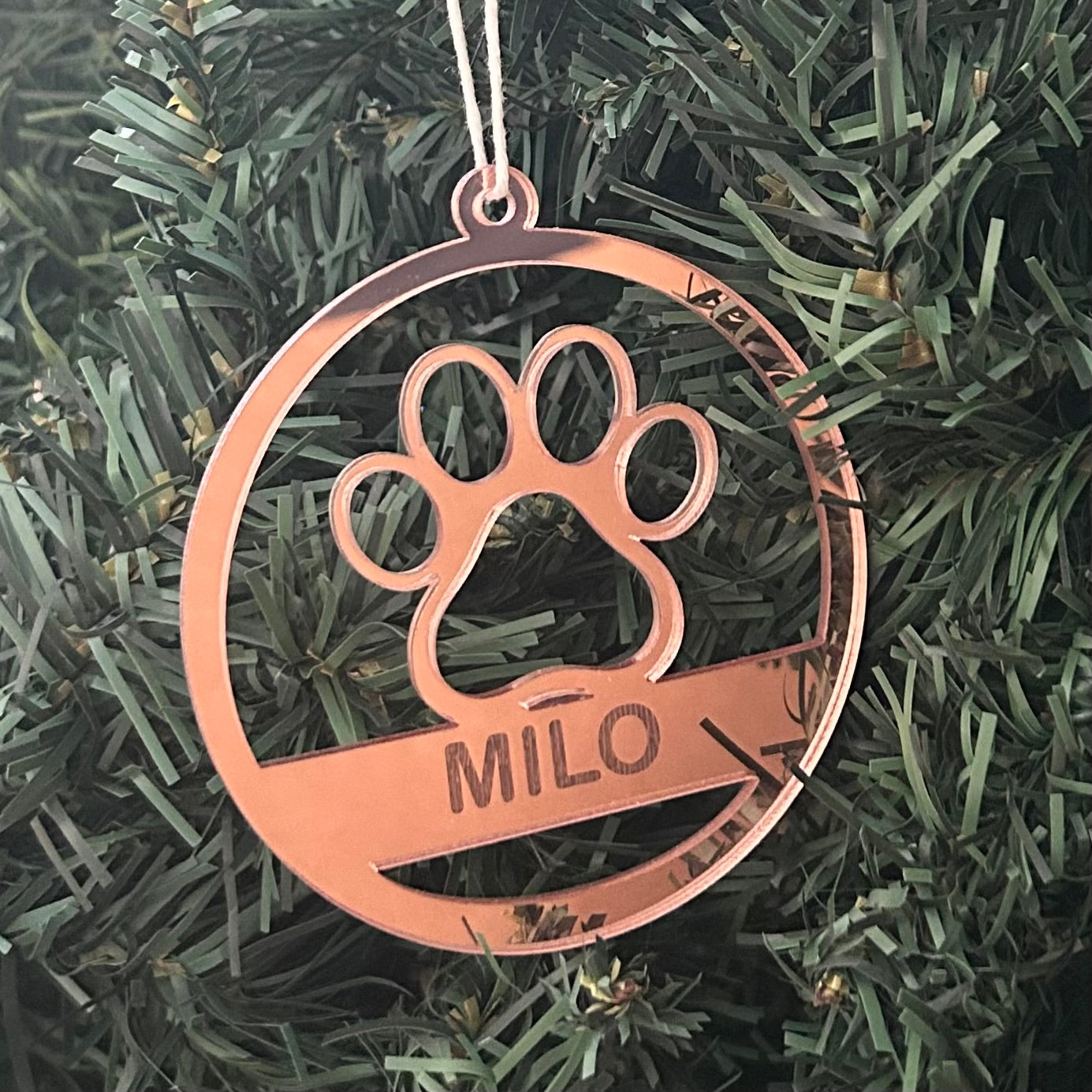 personalised christmas ornament for dogs