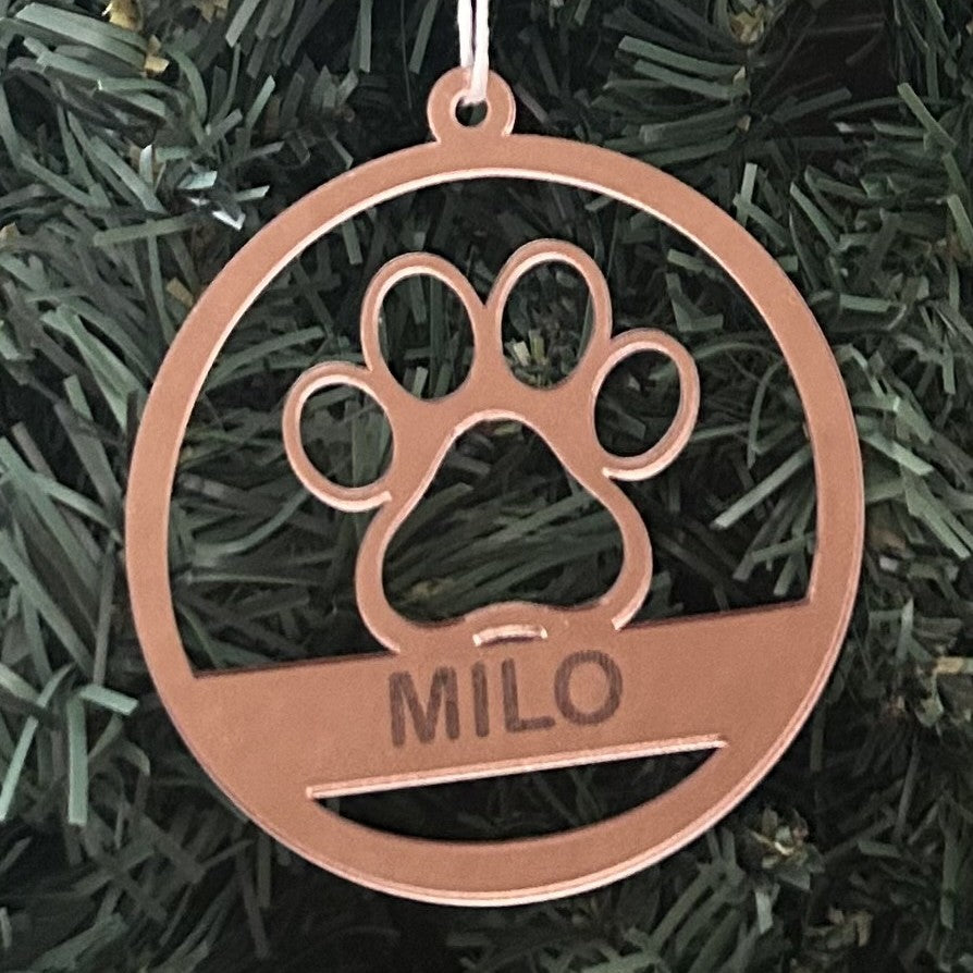 personalised christmas ornament for dogs