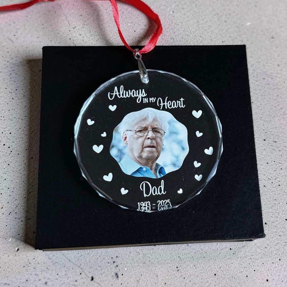 personalised crystal ornaments