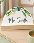 teacher name sign