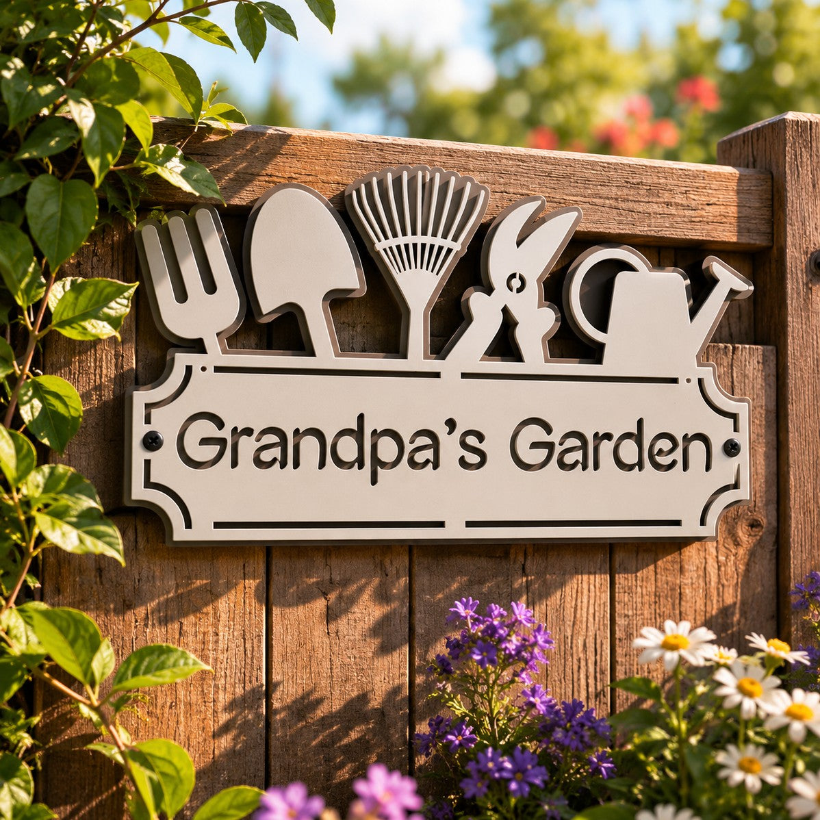 personalised garden sign