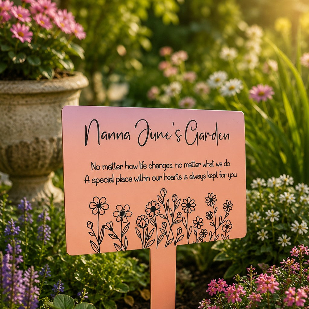 custom garden stake