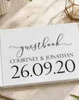 custom engaement guest book