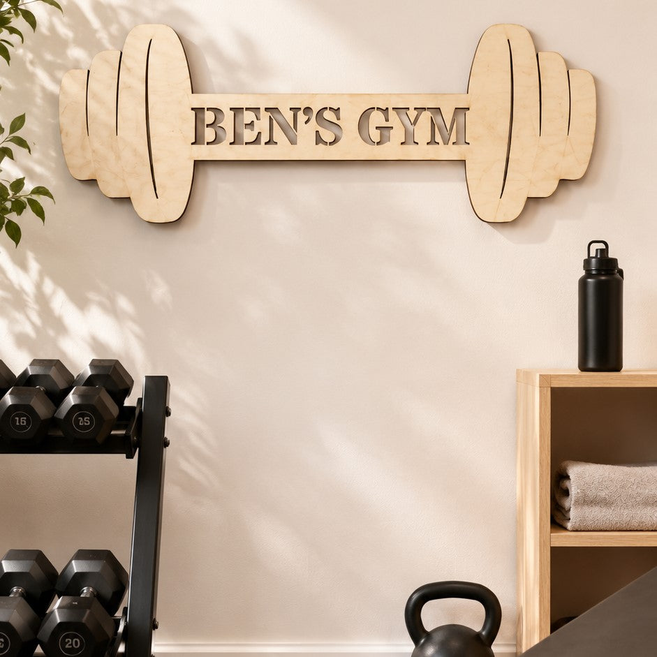 personalised gym sign