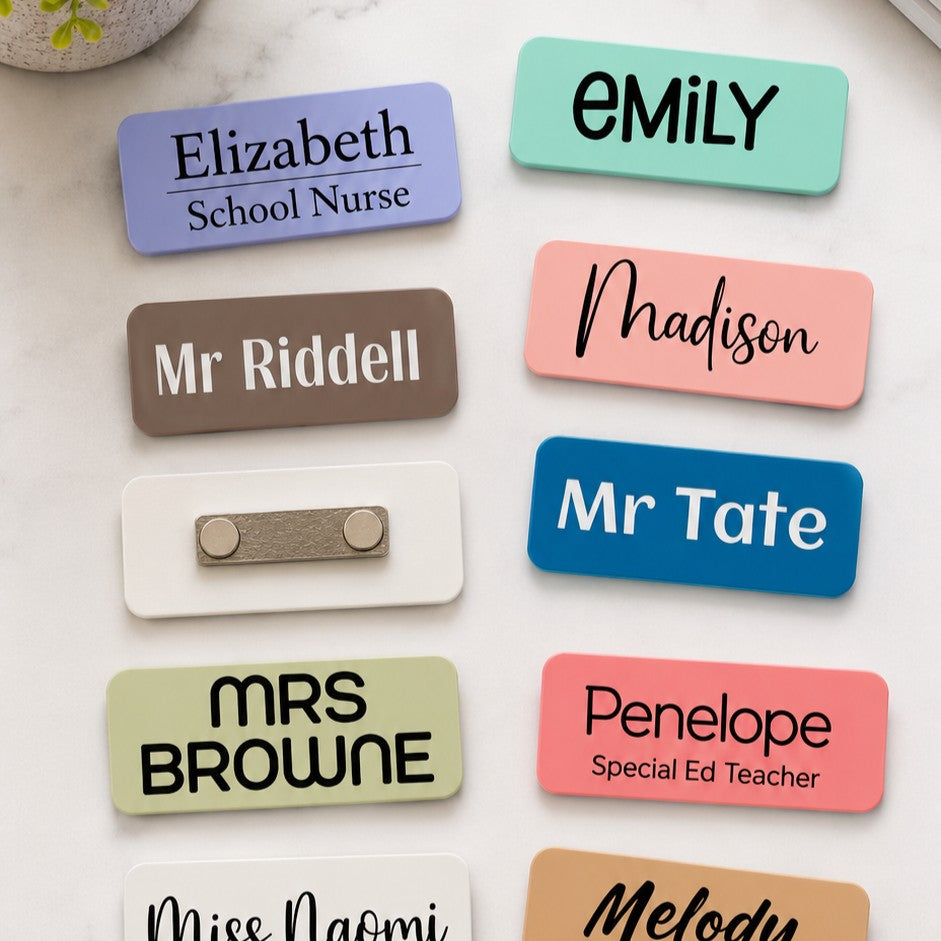 magnetic name badge