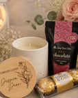 personalised candle hamper