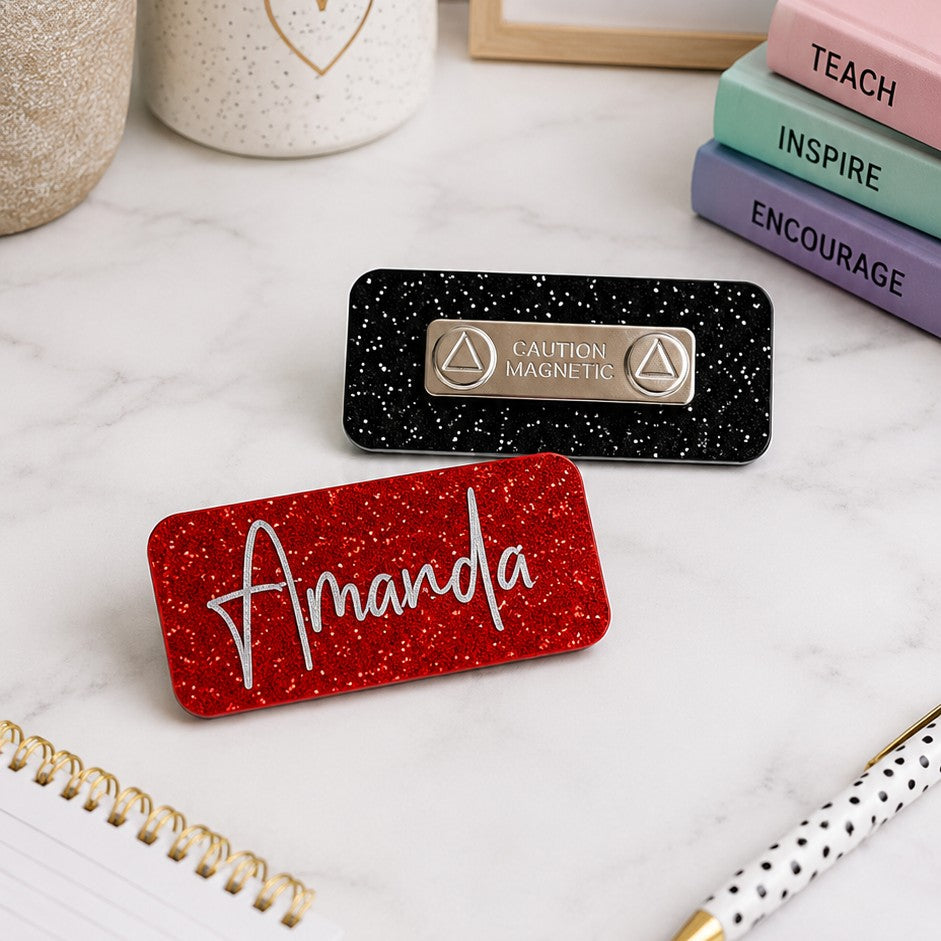 magnetic name badge