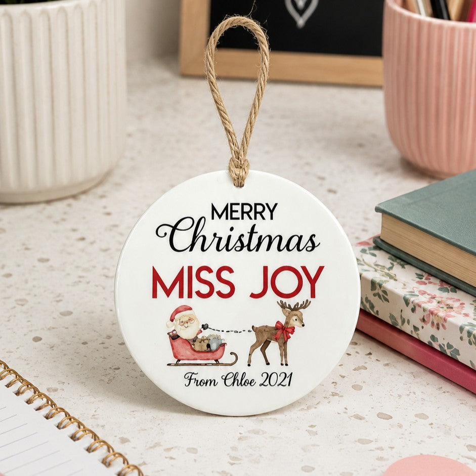 christmas ornament for teacher