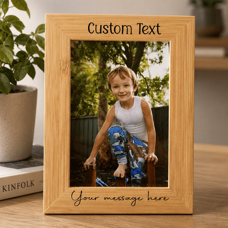 custom wording photo frame