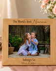 personalised wooden photo frame