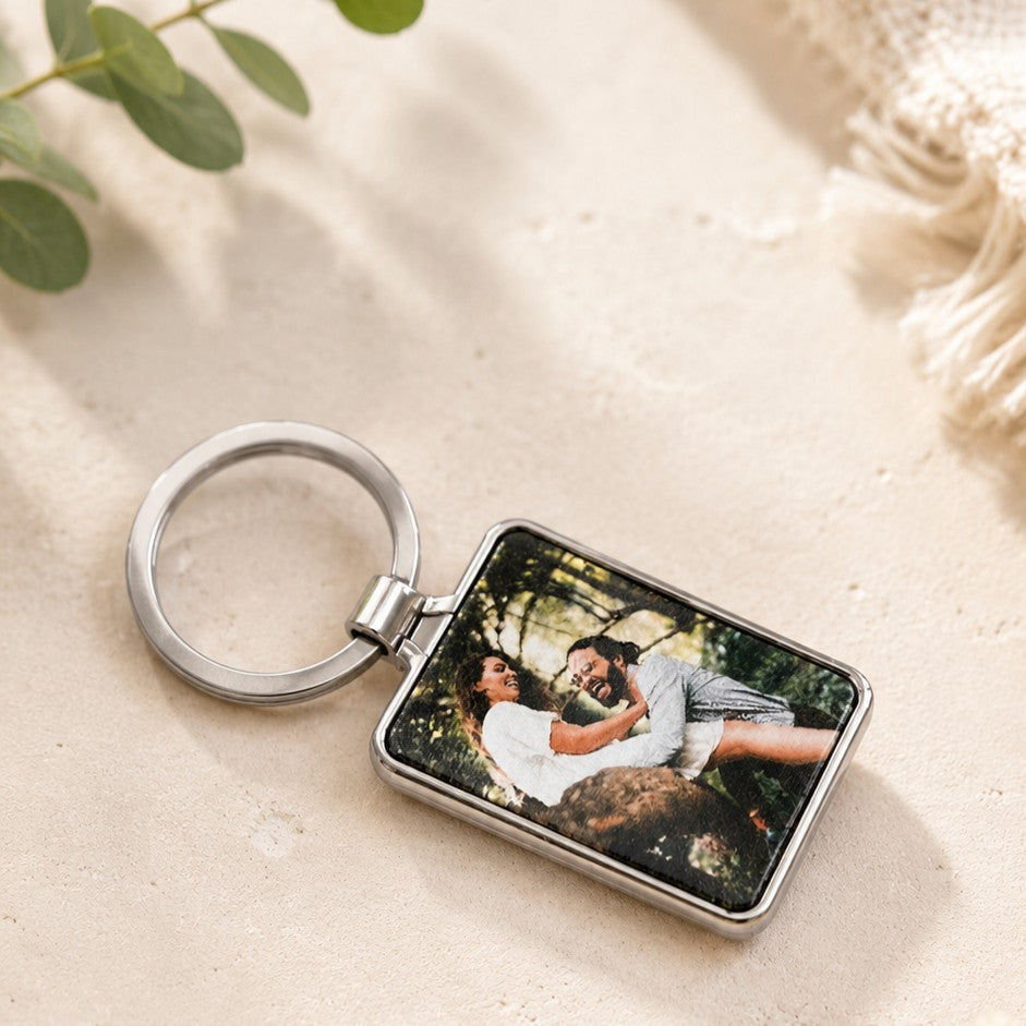 personalised photo keyring