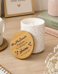 custom teacher gift candle