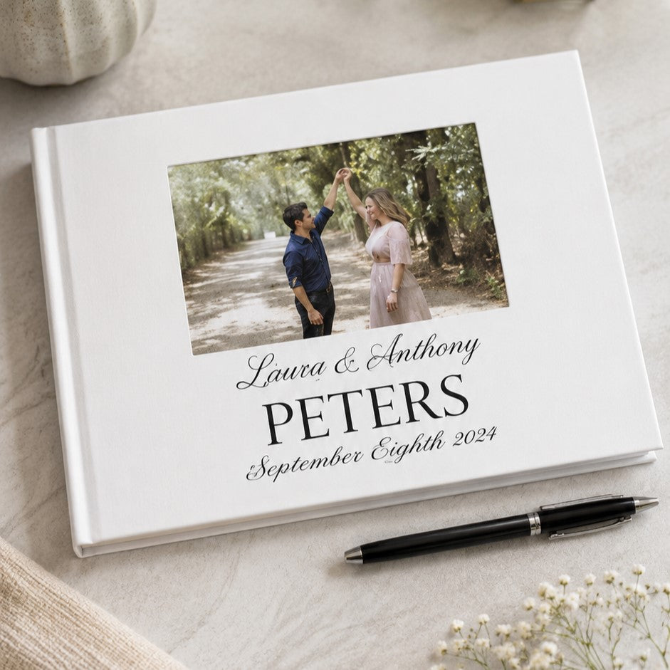 personalised guest book with photo