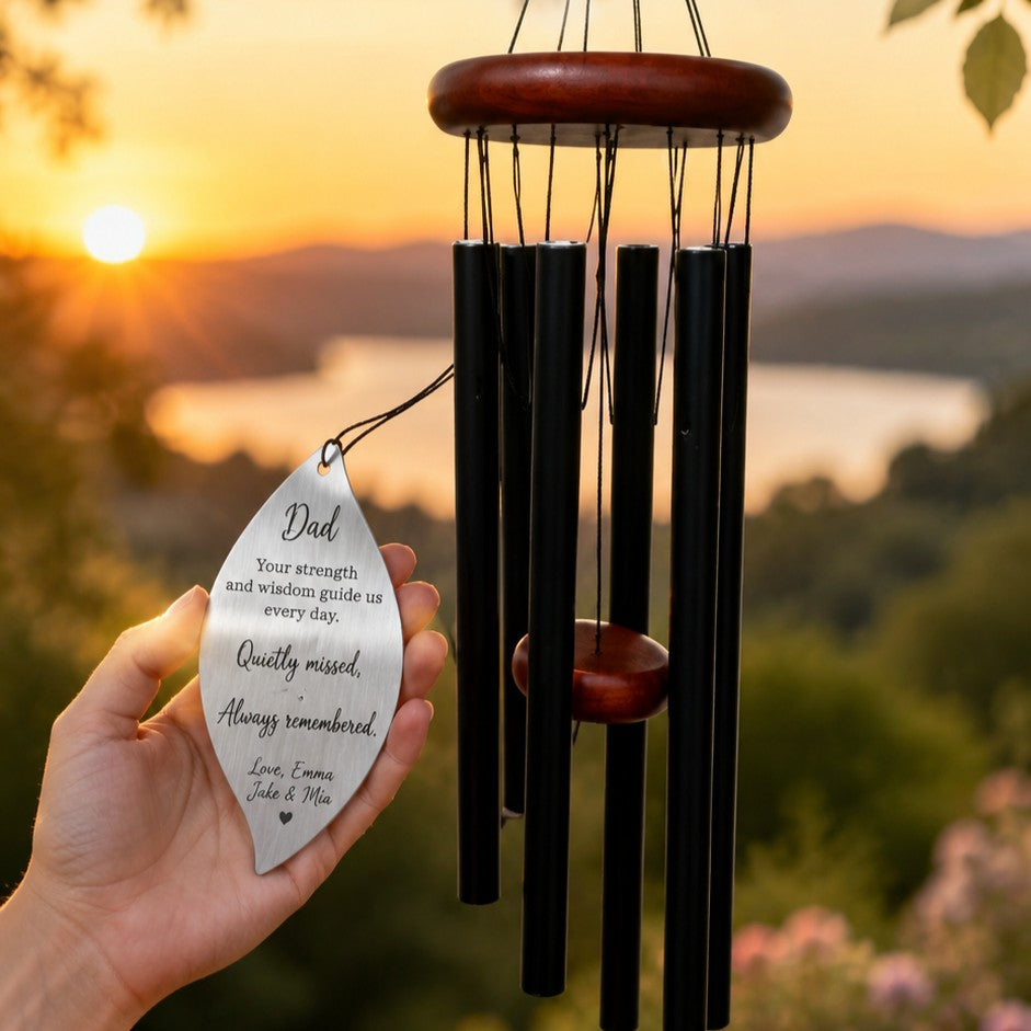 personalised windchimes for man