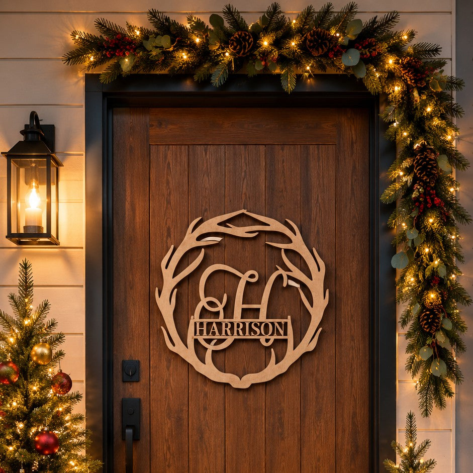 family name christmas sign