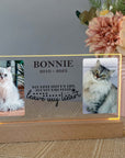 pet sympathy gift Memorial night light plaque personalised keepsake