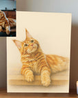 Pet portrait generated from photo