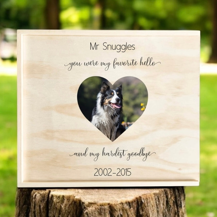 My Favourite Hello - Pet Keepsake Box