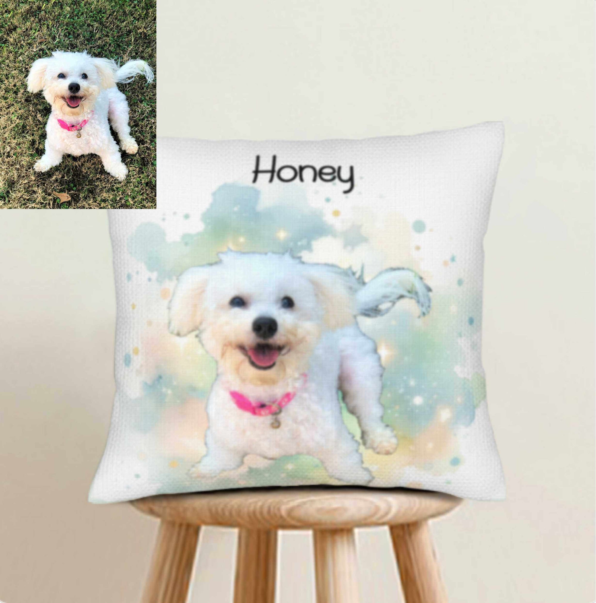personalised pet memorial cushion
