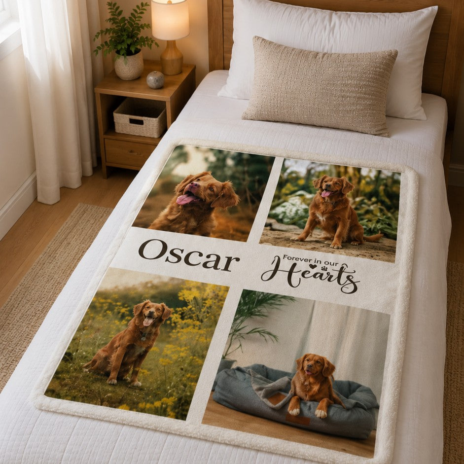 memorial pet blanket
