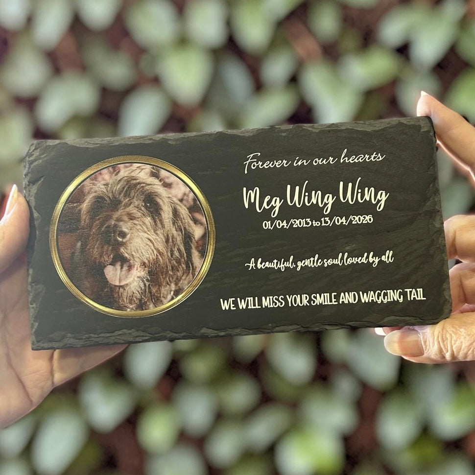 pet burial plaque