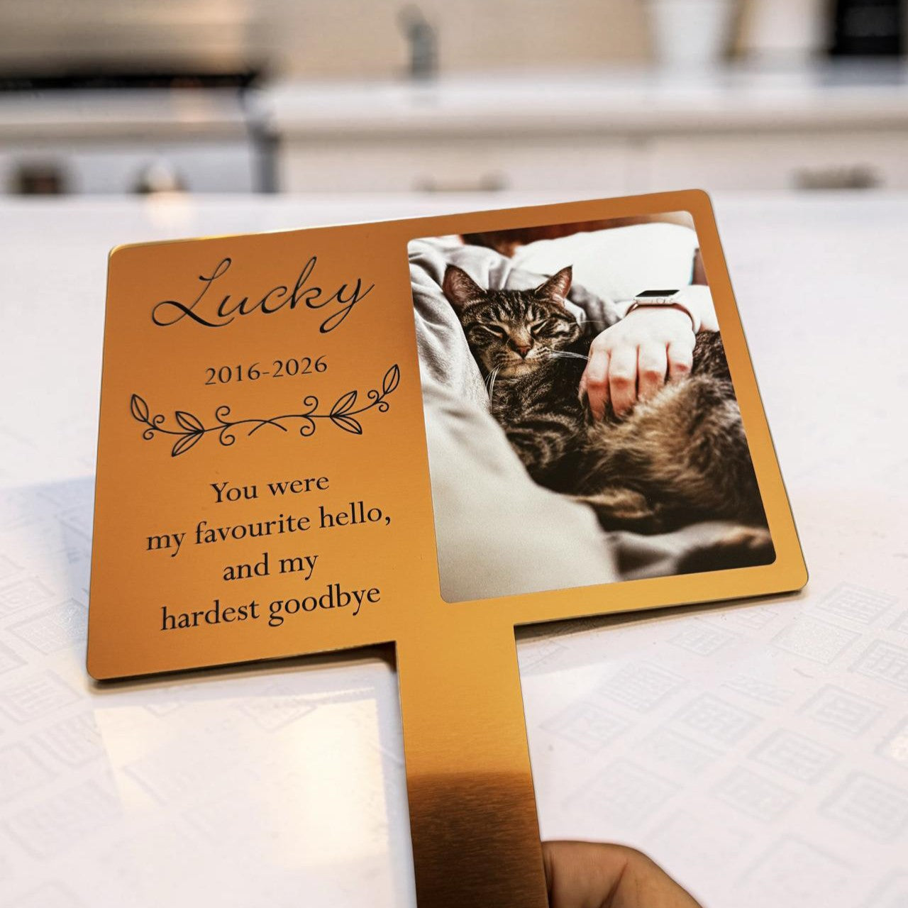 pet garden memorial plaque