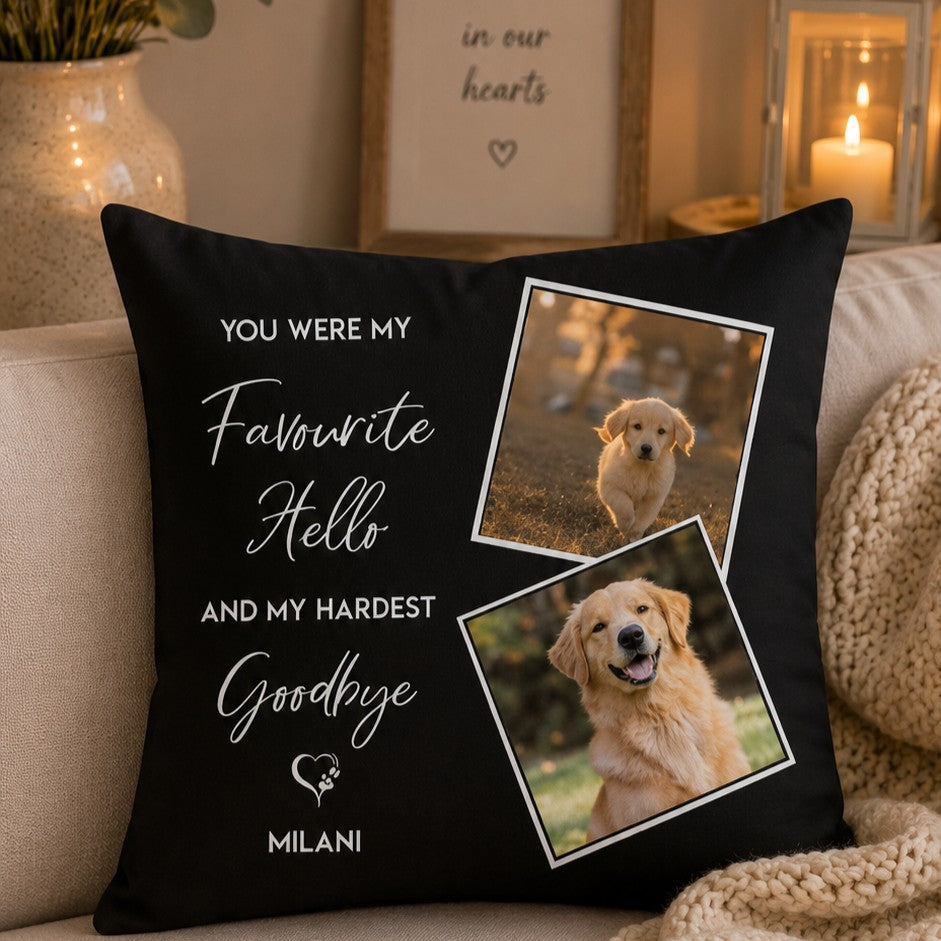 pet memorial pillow