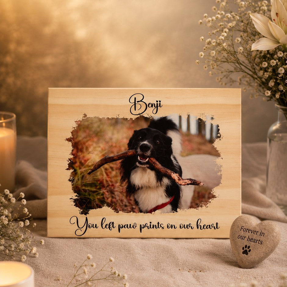 dog memorial photo