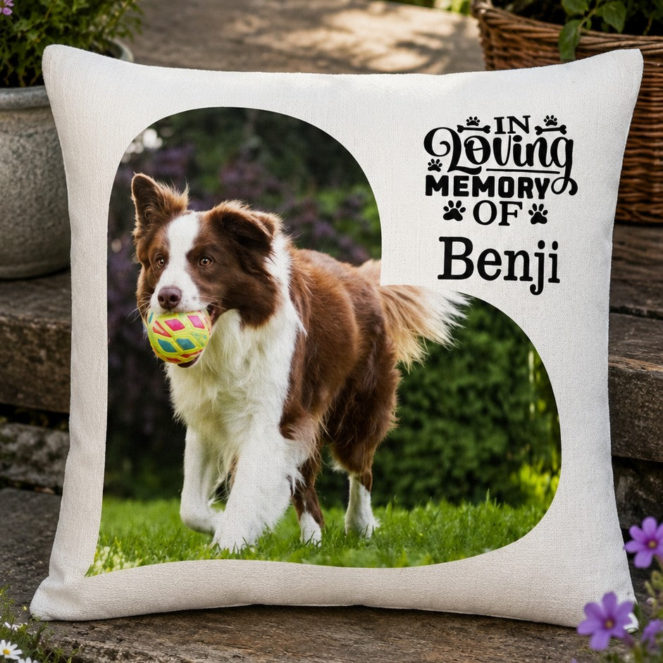 memorial dog pillow
