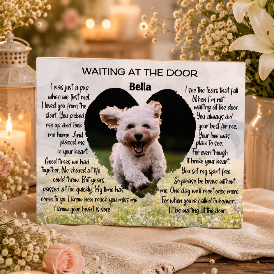 waiting at the door pet memorial