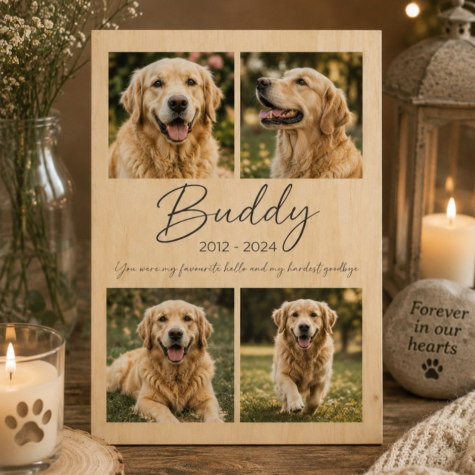 pet memorial photo keepsake