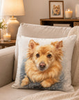 pet portrait art pillow