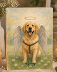 pet memorial portrait with wings