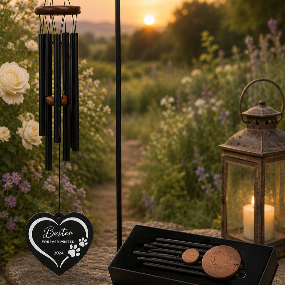 personalised windchimes for pet loss