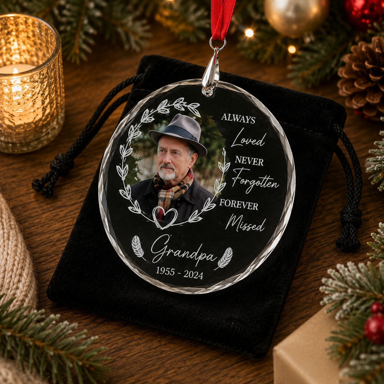 photo memorial ornament