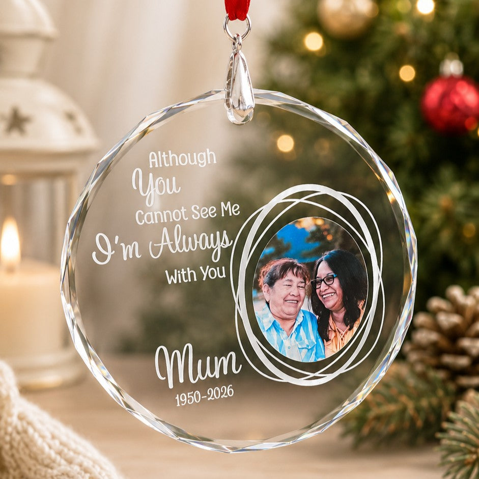 memorial Christmas ornament with photo