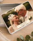 personalised photo tin
