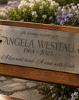 memorial bench plaque
