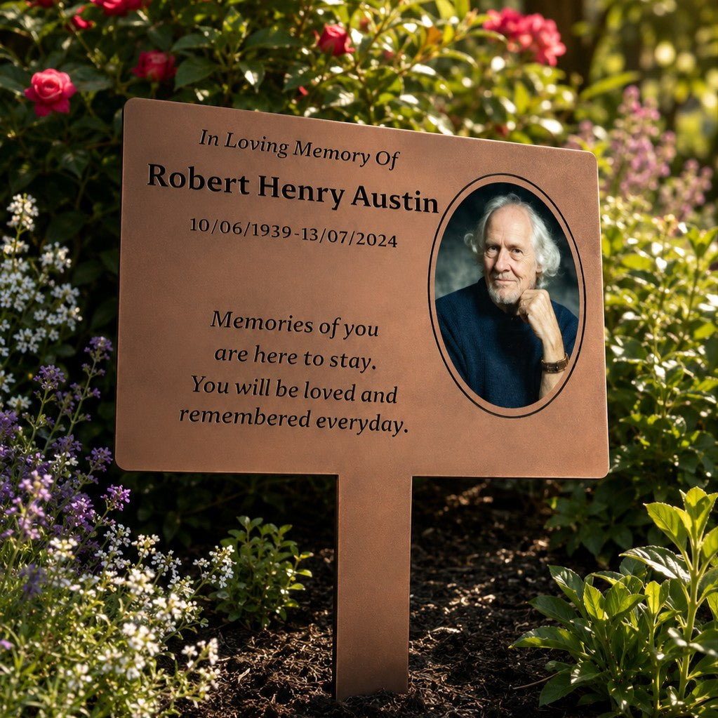 memorial garden sign