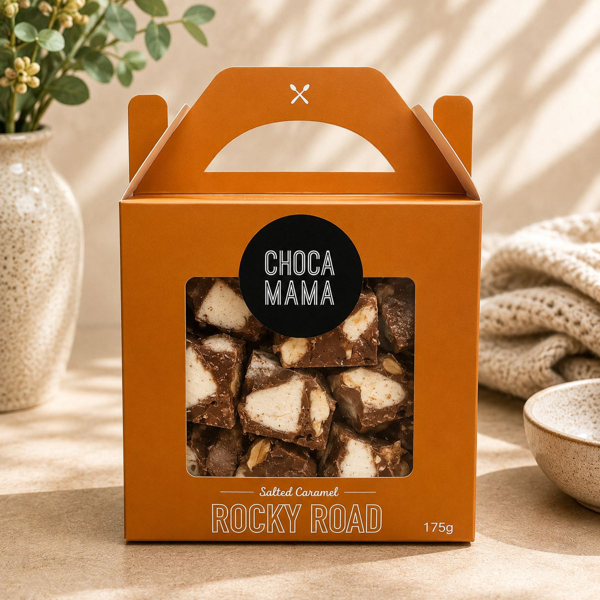 Salted caramel rocky road bites in 175g gift box