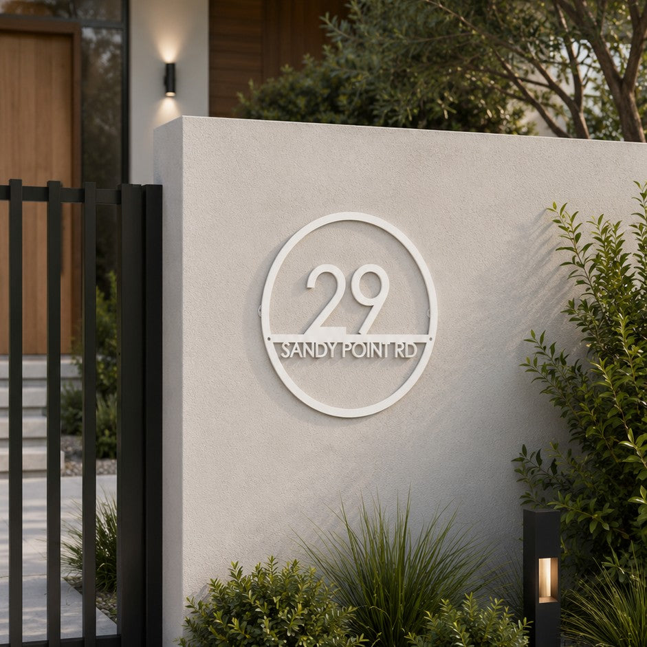 house address sign