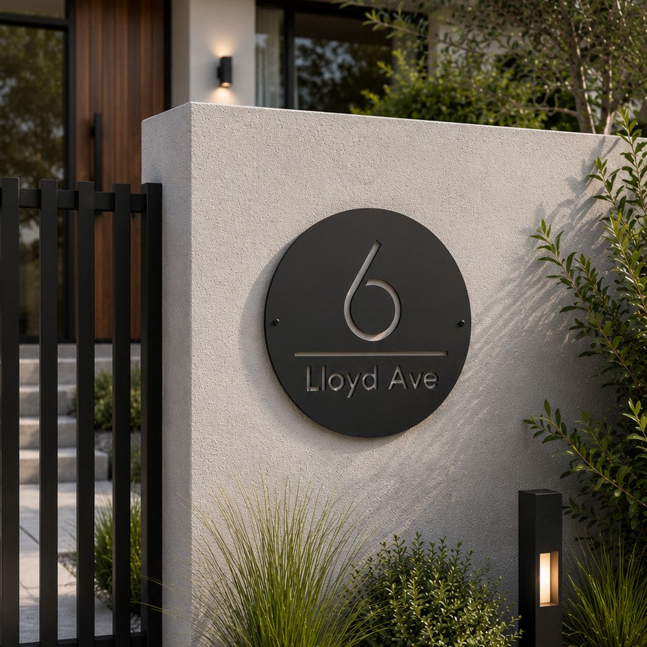 custom address sign