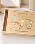 Personalised Safari Birth Announcement Box