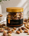 Premium roasted and salted mixed nuts in 200g gift jar