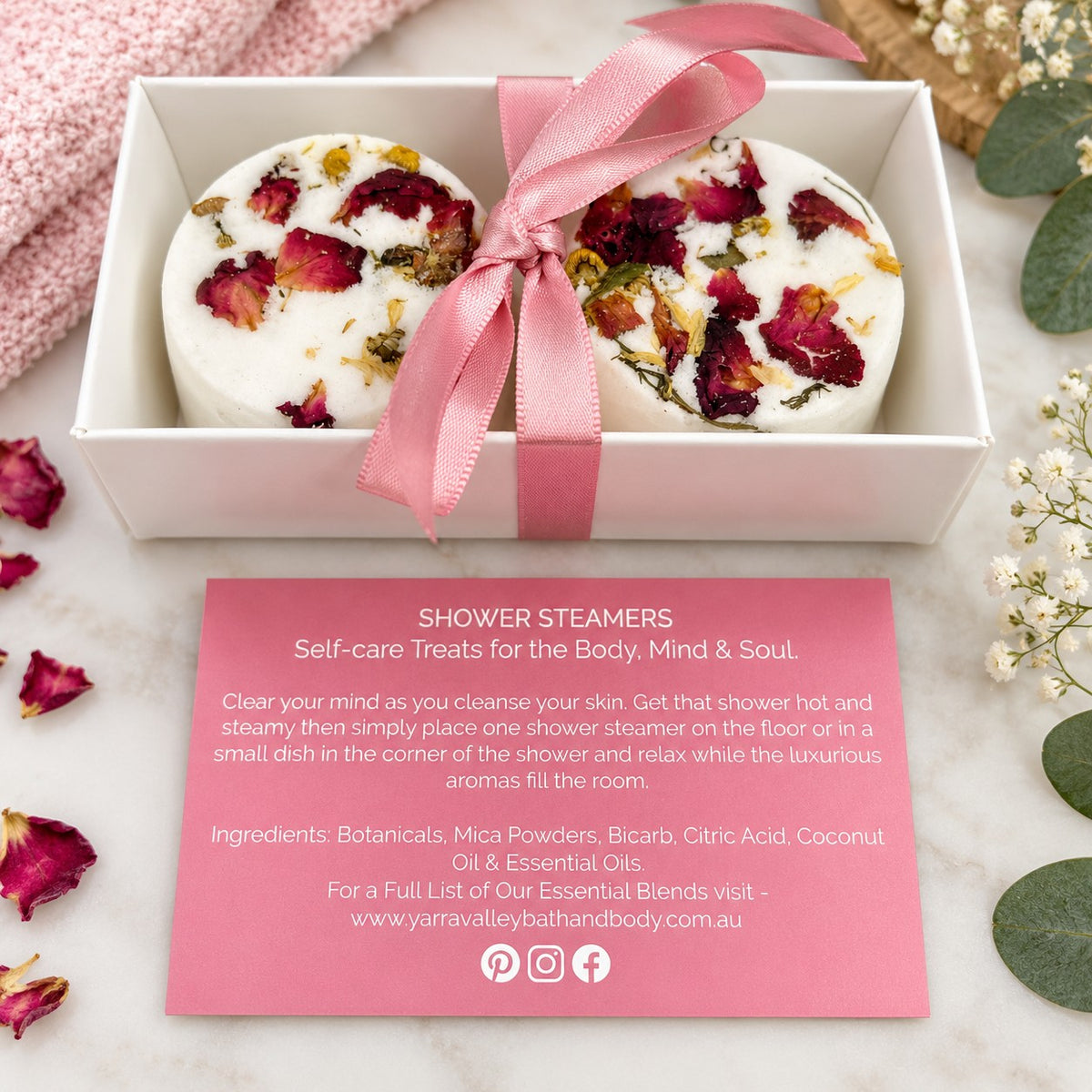 self care shower steamers