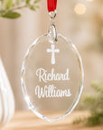 elegant crystal memorial ornament