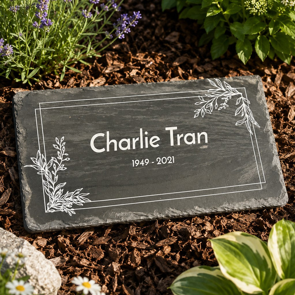custom name slate plaque