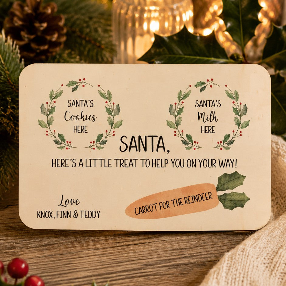 personalised santa plate