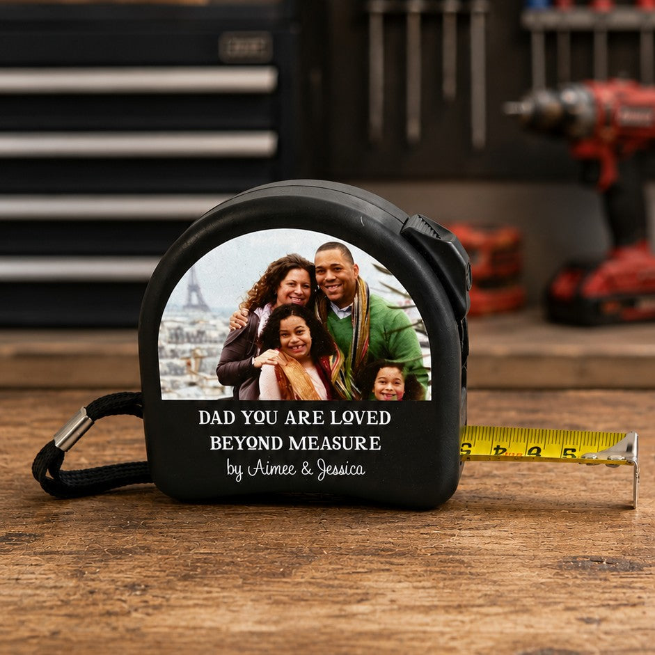 personalised tape measure with photo